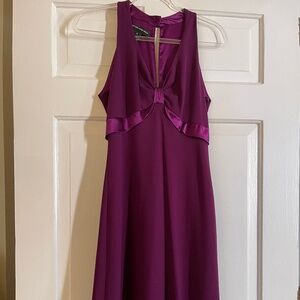 GORGEOUS  dressy Jones New York silk magenta dress. Like new! Size 10.